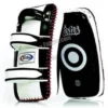 Fairtex Standard Curved Kick Pads - Black/White