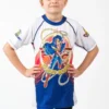 Youth Fusion Wonder Woman Kids Rash Guard - Short Sleeve