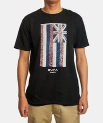 RVCA Hawaii Defer Flag Tee Men's Apparel