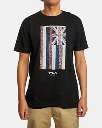RVCA Hawaii Defer Flag Tee Men's Apparel