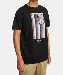RVCA Hawaii Defer Flag Tee Men's Apparel