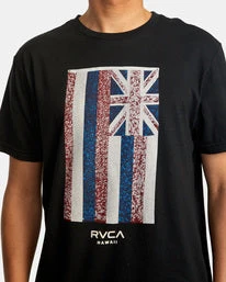 RVCA Hawaii Defer Flag Tee Men's Apparel
