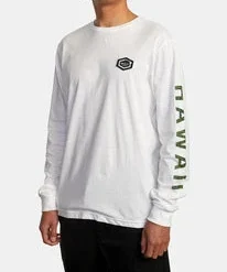 Men's Apparel RVCA Hawaii Hex Long Sleeve Tee