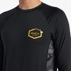 RVCA Island Hex Long Sleeve Rashguard Men's Apparel