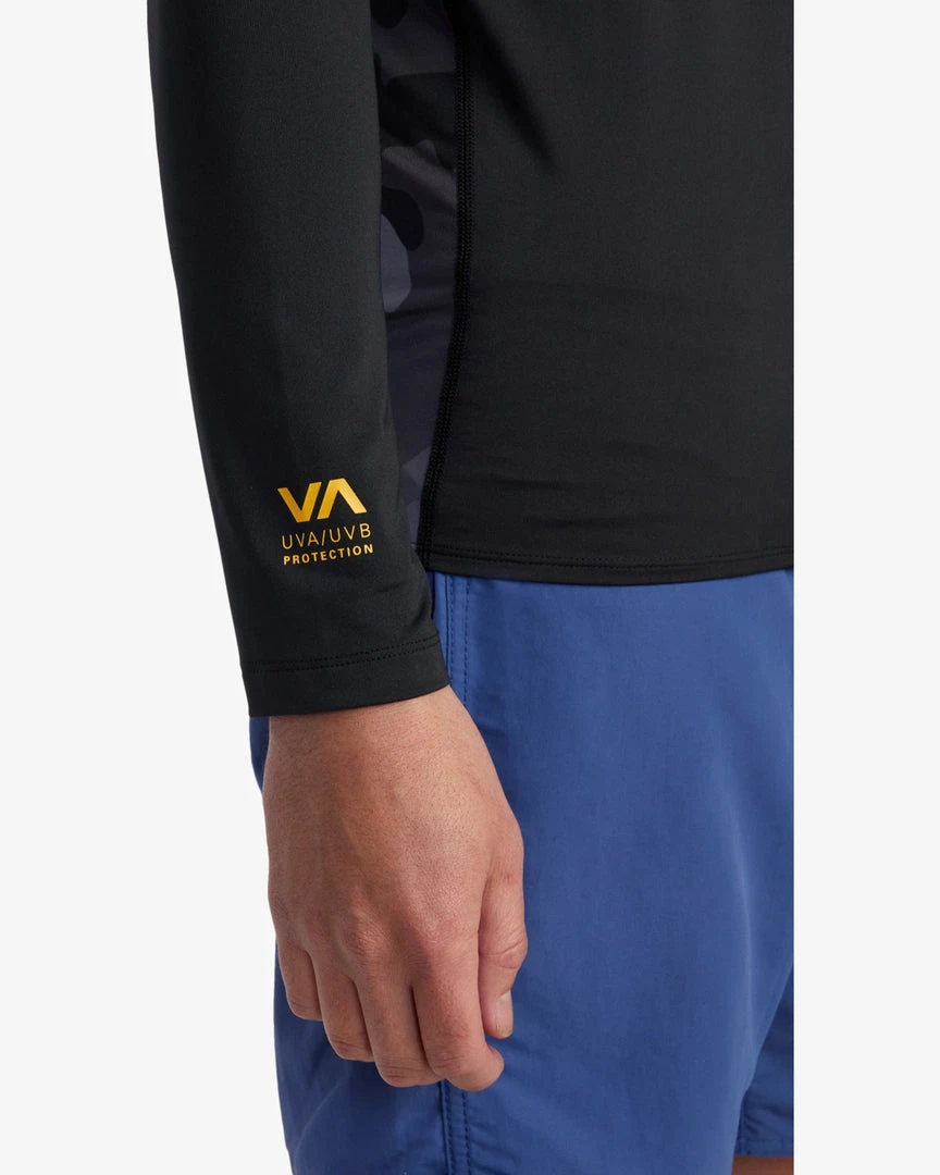RVCA Island Hex Long Sleeve Rashguard Men's Apparel
