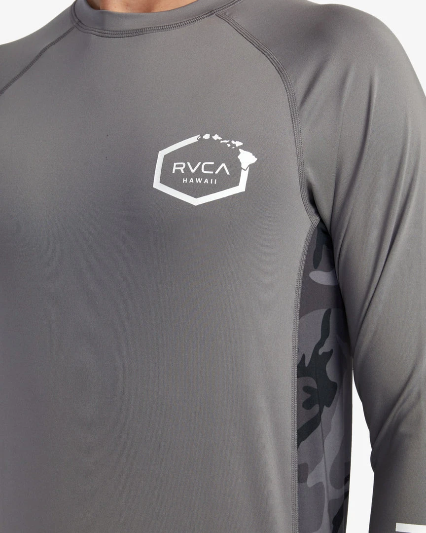 RVCA Island Hex Long Sleeve Rashguard Men's Apparel