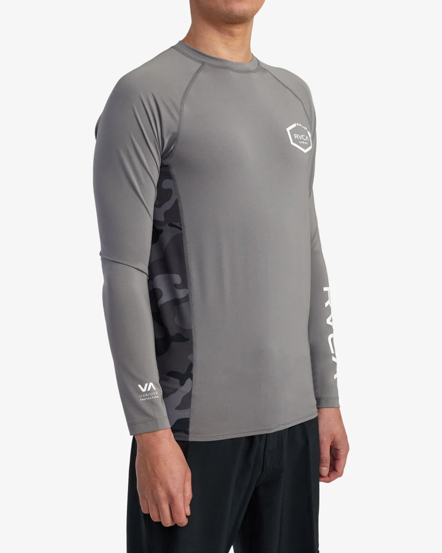 RVCA Island Hex Long Sleeve Rashguard Men's Apparel