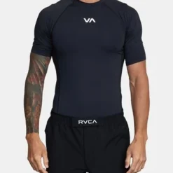 RVCA Sport Short Sleeve Rashguard Men's Apparel