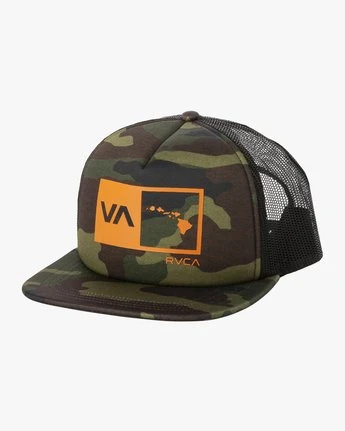RVCA Islands Balance Box Foam Trucker Hat