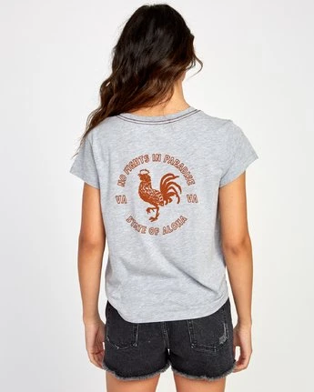 RVCA Women's No Fight Pocket T-Shirt