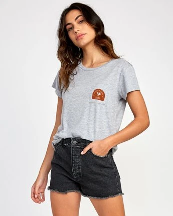 RVCA Women's No Fight Pocket T-Shirt