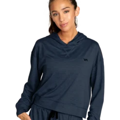 Women's RVCA Cable Cropped Workout Hoodie