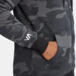 Men's Apparel RVCA Swift Zip Up Hoodie Box