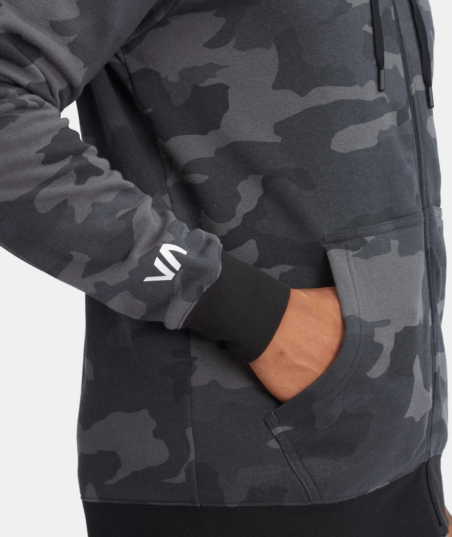 Men's Apparel RVCA Swift Zip Up Hoodie Box