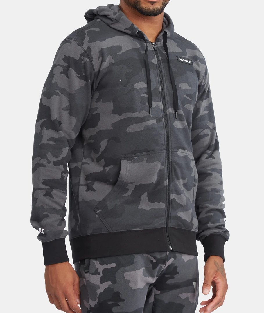 Men's Apparel RVCA Swift Zip Up Hoodie Box