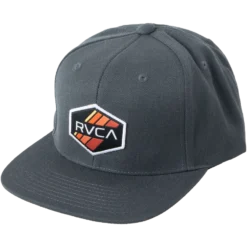 RVCA Stripe Hex Snapback Hat