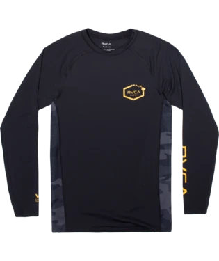 RVCA Island Hex Long Sleeve Rashguard Men's Apparel