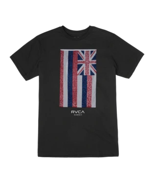 RVCA Hawaii Defer Flag Tee Men's Apparel