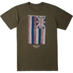 RVCA Hawaii Defer Flag Tee Men's Apparel