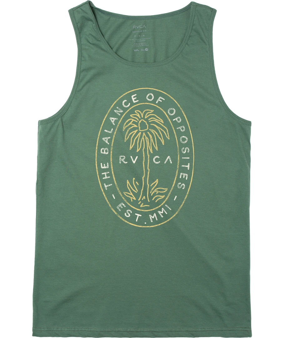 RVCA Palm Seal Tank Top Men's Apparel
