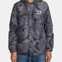 RVCA Island Hex Coaches Jacket Men's Apparel